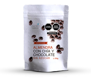 Snack almendra con chía y chocolate sin azúcar 50g