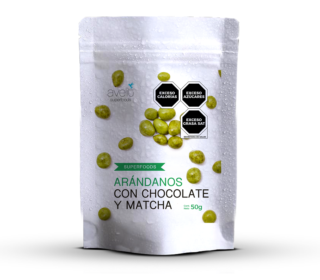 Snack arándano matcha chocolate 50g