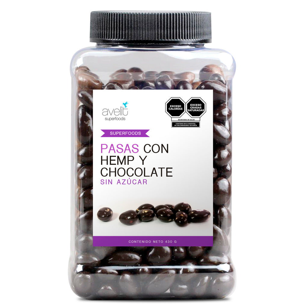 Pasas chocolate sin azúcar 430g